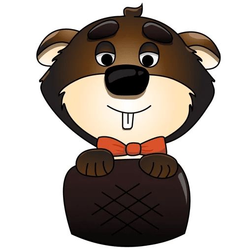 Sticker «Mr. Beaver-4»