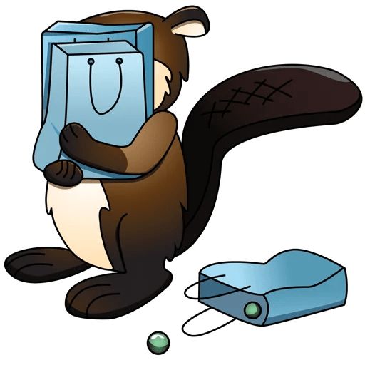 Sticker «Mr. Beaver-9»