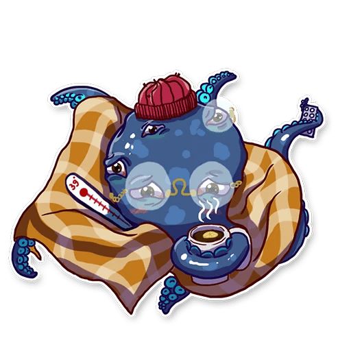 Sticker «Pasha The Octopus-11»
