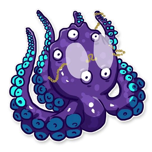 Sticker «Pasha The Octopus-3»