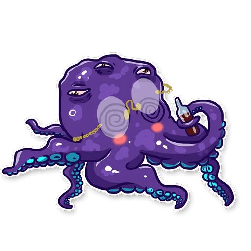 Sticker «Pasha The Octopus-8»