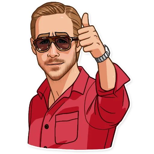 Sticker «Ryan Gosling-3»