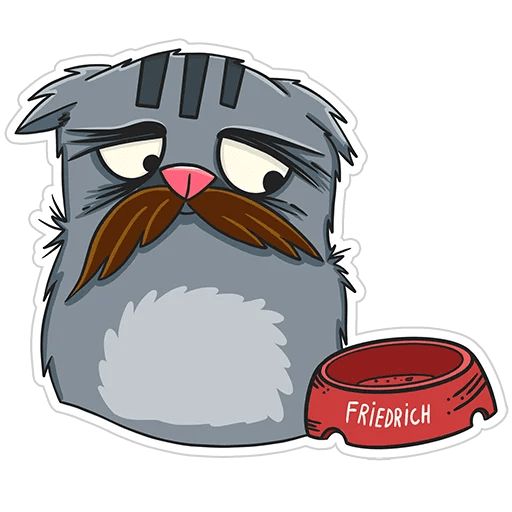 Sticker «Friedrich The Cat-4»