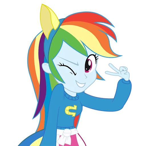 Sticker «Rainbow Dash-1»