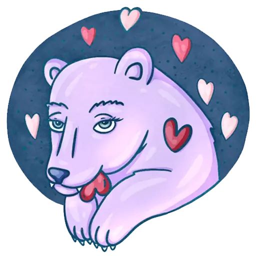 Sticker «Mrs. Purple-3»