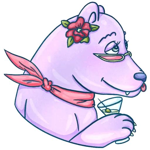Sticker «Mrs. Purple-4»