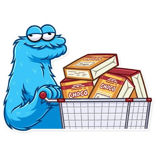 Sticker «Cookie Monster-6»