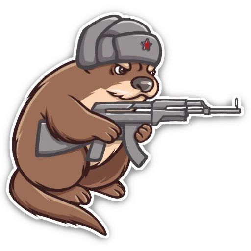 Sticker «Otter-10»