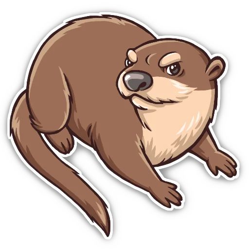 Sticker «Otter-2»