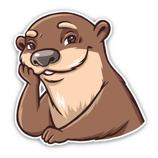 Sticker «Otter-3»