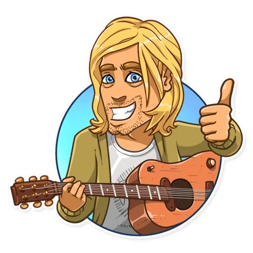 Sticker «Kurt Cobain-3»