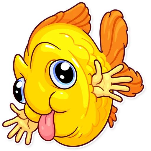 Sticker «Gold Fish-11»