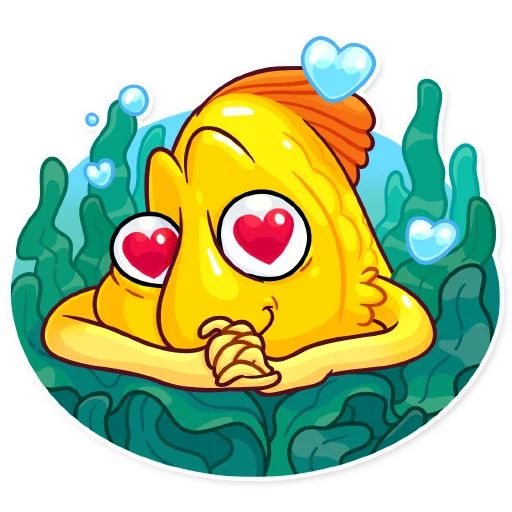 Sticker «Gold Fish-12»