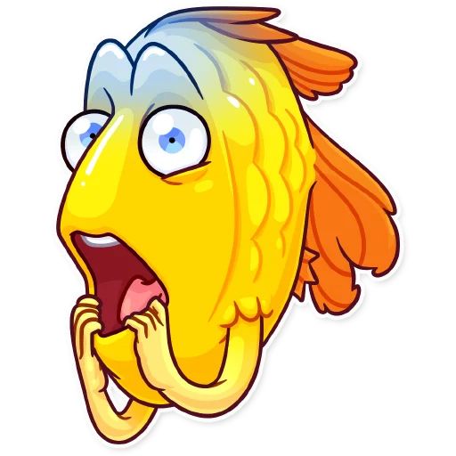 Sticker «Gold Fish-4»