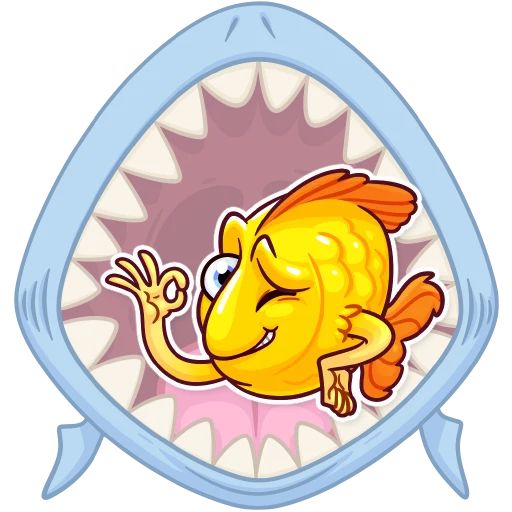 Sticker «Gold Fish-7»