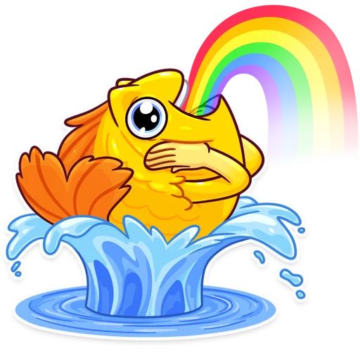 Sticker «Gold Fish-9»