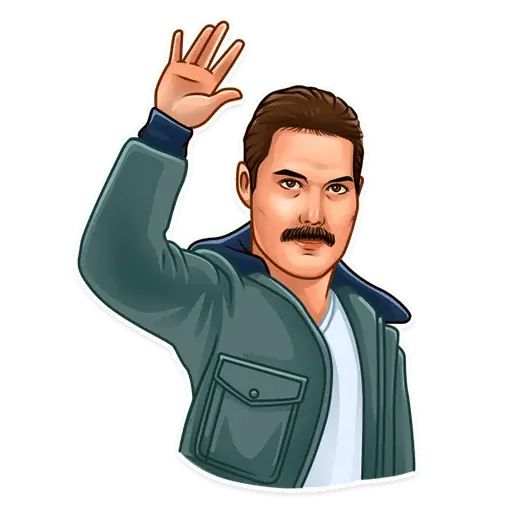 Sticker «Freddie Mercury-3»