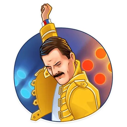 Sticker «Freddie Mercury-4»