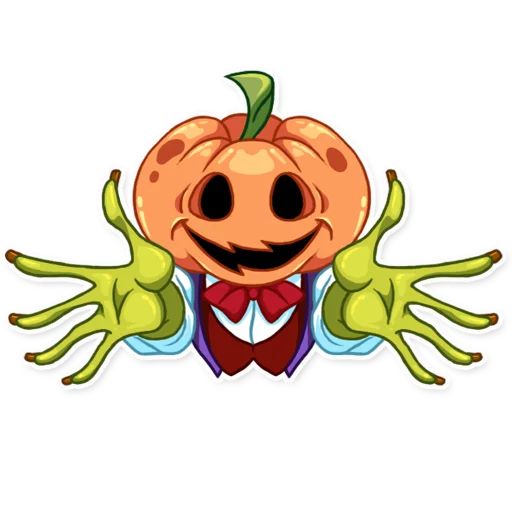 Sticker «Jack Pumpkin Head-10»