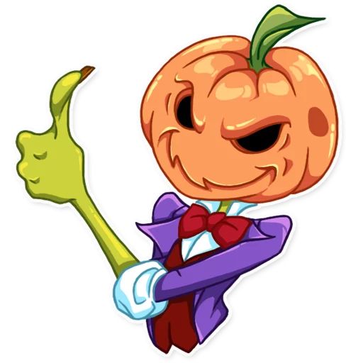 Sticker «Jack Pumpkin Head-3»