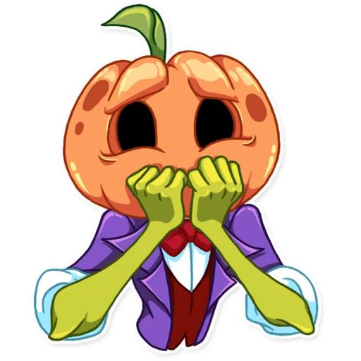 Sticker «Jack Pumpkin Head-4»