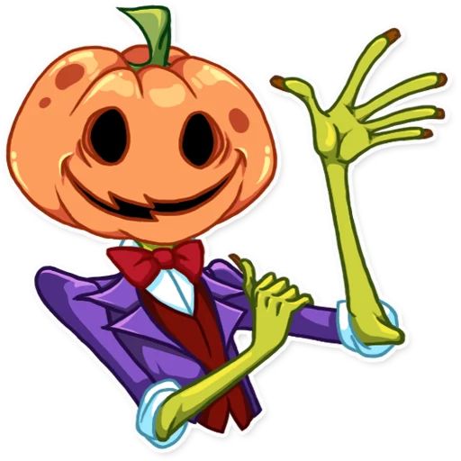 Sticker «Jack Pumpkin Head-5»
