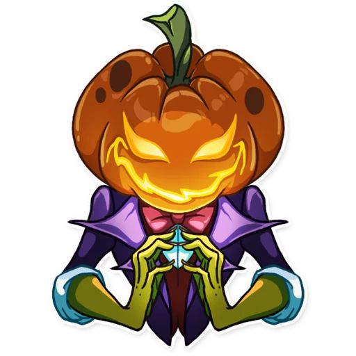 Sticker «Jack Pumpkin Head-6»