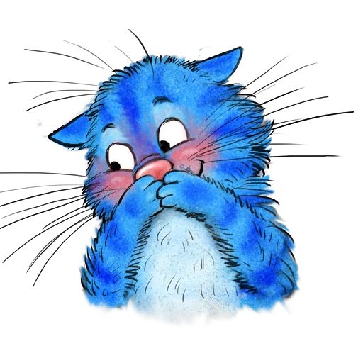 Sticker «Blue Cats-3»