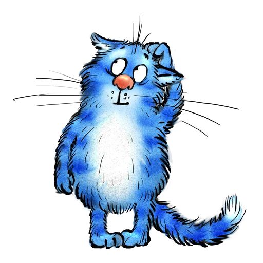 Sticker «Blue Cats-5»