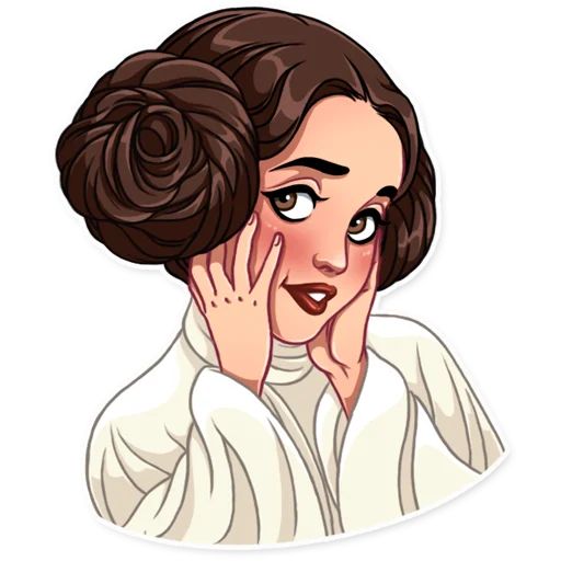 Sticker «Princess Leia-7»