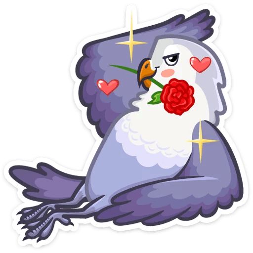 Sticker «Lovebirds-12»