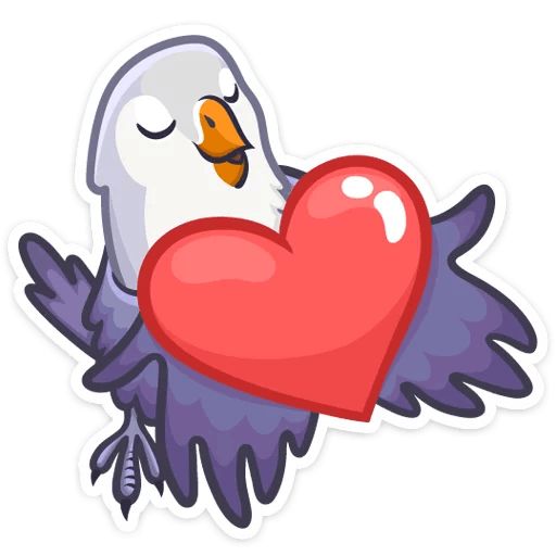 Sticker «Lovebirds-2»
