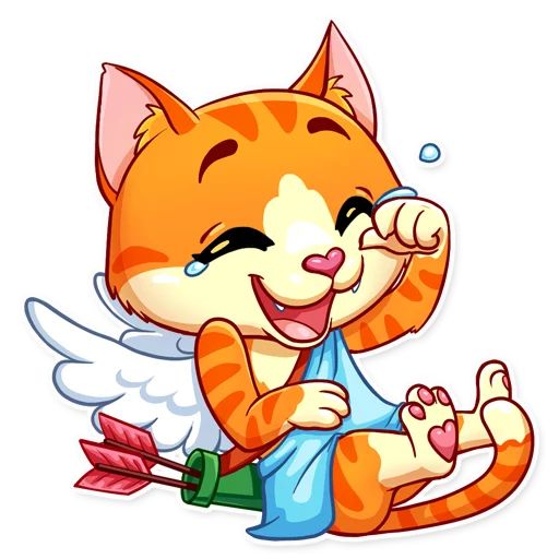 Sticker «Cupid Cat-1»