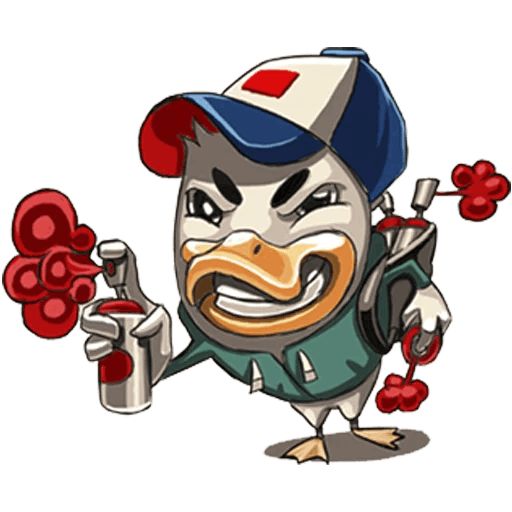 Sticker «What The Duck-10»