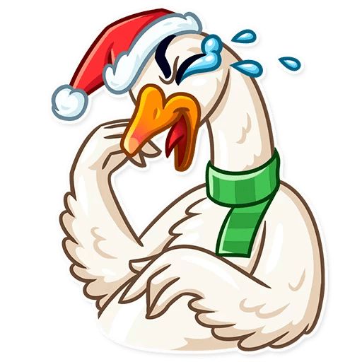Sticker «Christmas Goose-1»
