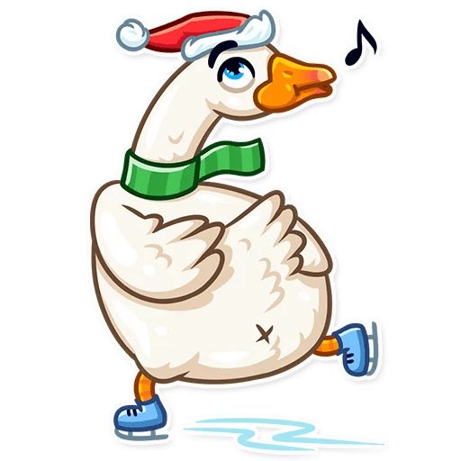 Sticker «Christmas Goose-10»