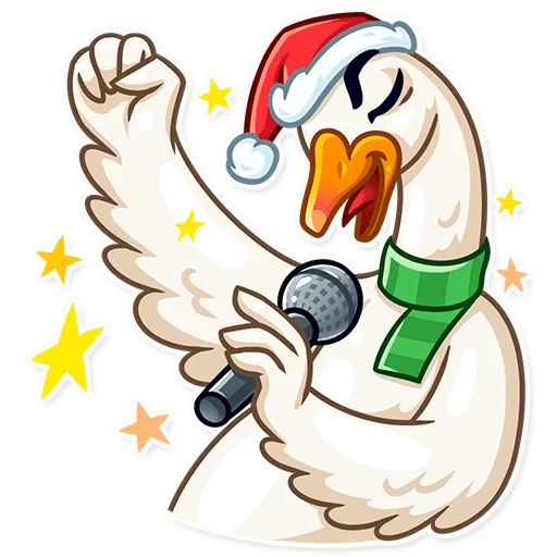 Sticker «Christmas Goose-7»