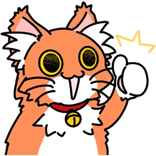 Sticker «Orange cat-1»