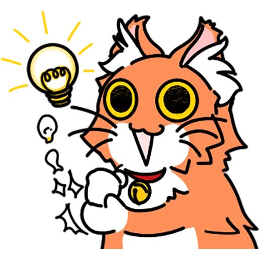 Sticker «Orange cat-11»