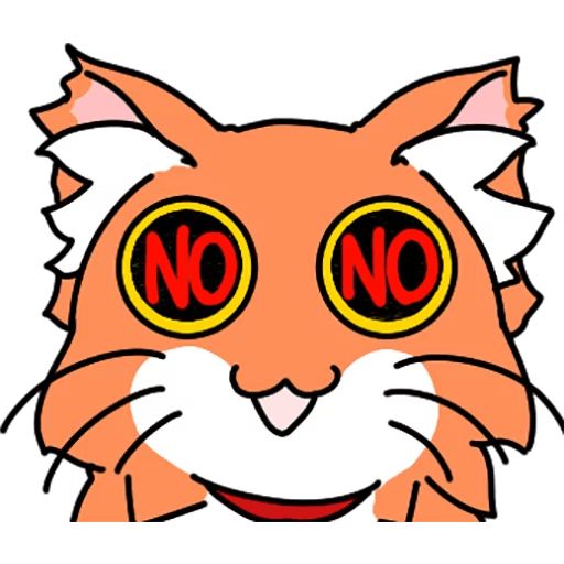 Sticker «Orange cat-5»