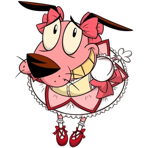 Sticker «Courage The Cowardly Dog-1»