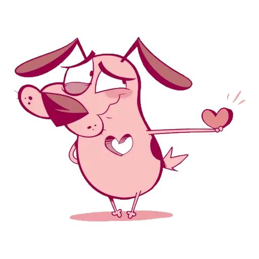 Sticker «Courage The Cowardly Dog-11»