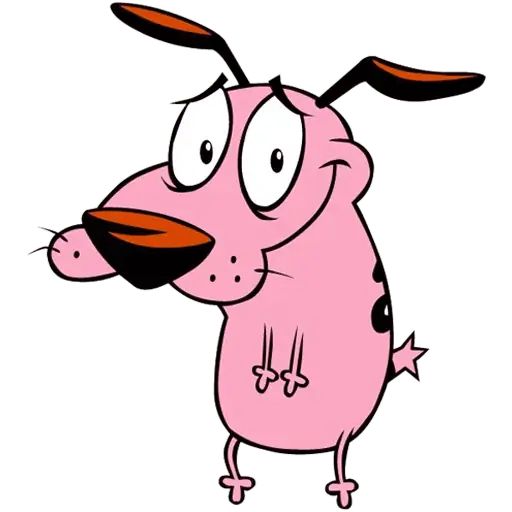 Sticker «Courage The Cowardly Dog-2»