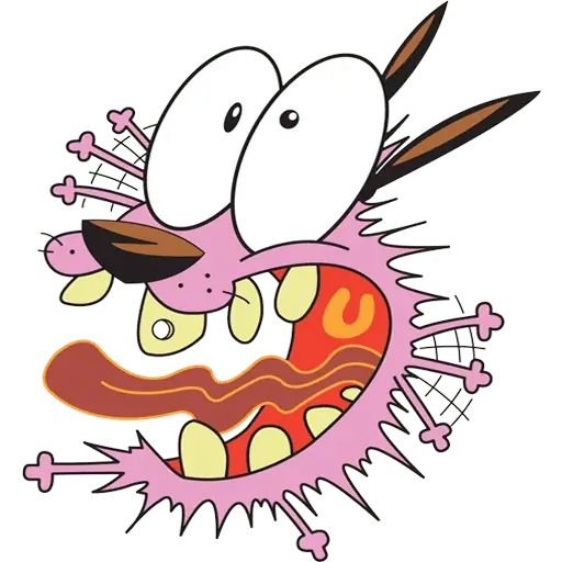 Sticker «Courage The Cowardly Dog-4»
