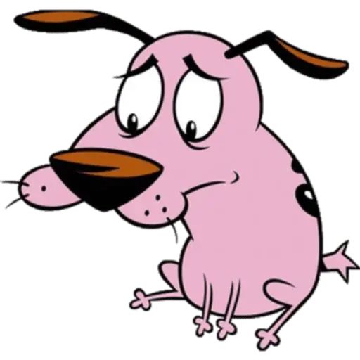 Sticker «Courage The Cowardly Dog-7»