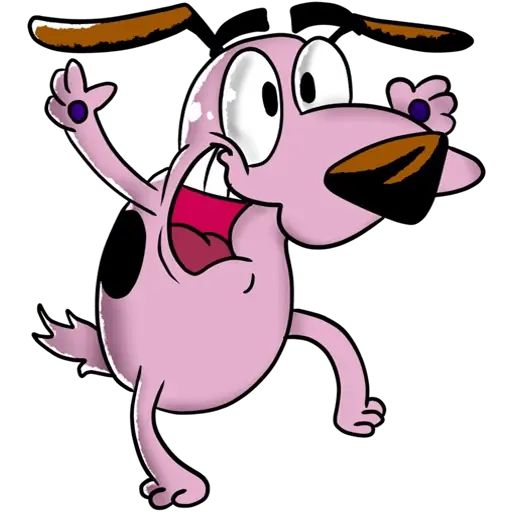 Sticker «Courage The Cowardly Dog-9»