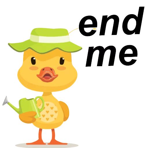 Sticker «English With Duck-4»