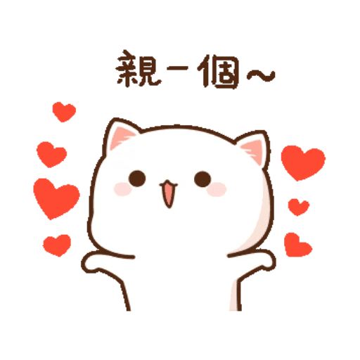 Sticker «Mochi Peach Cat-10»