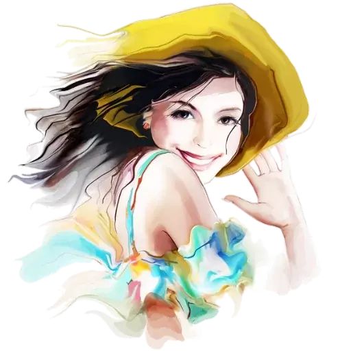 Sticker «Women art-1»