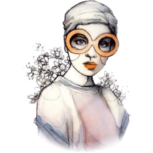 Sticker «Women art-12»